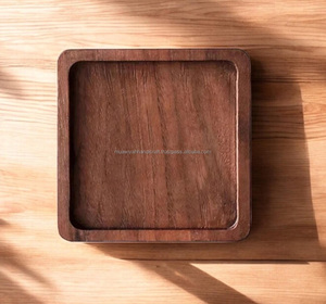 Bonne qualité 100% Original bois noyer sous-verre Design de luxe écologique Logo personnalisé et Design carré utilisation de mariage à domicile - Product Image 4