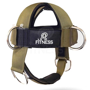 Arnés de cabeza RC Fitness Wear para ejercicios de flexión de cuello, cadena ajustable para levantamiento de pesas, entrenador de placas de peso, neopreno profesional - Product Image 4