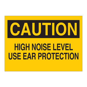 Señal de Advertencia de Aluminio para Áreas de Trabajo: Protección Auditiva por Nivel Alto de Ruido - Product Image 3