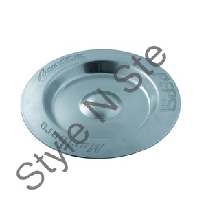 ที่เขี่ยบุหรี่สแตนเลสทรงกลมลายพิมพ์สำหรับโรงแรม - Product Image 1