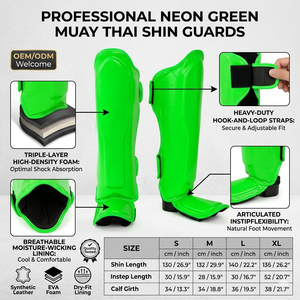 Protège-tibias de boxe Muay Thai pour enfants, personnalisés par le fabricant, en cuir PU professionnel - Product Image 3