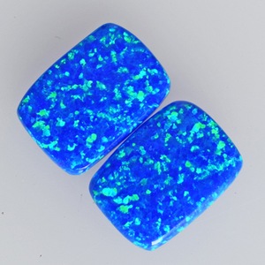 Natural <b>Blue</b> <b>Opal</b> Rectangle Cabochon Gemstone Polished For Fine Jewelry Making Opalescent Sparkling <b>Blue</b> & Green Loose Gemstone - Product Image 3