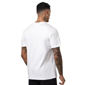 Camiseta de jersey con estampado gráfico para hombre, color blanco, algodón, corte regular, cuello redondo, manga corta, informal, transpirable, estampada, moda urbana - Product Image 2