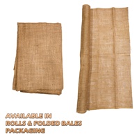 Fabricante de tela de yute RTS respetuoso con el medio ambiente Kolkata India tela de arpillera Natural Premium para manualidades de decoración del hogar DIY exportación