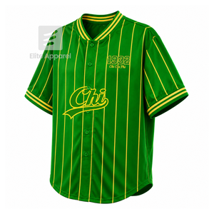 เสื้อยืดชมรมพี่น้องหญิงชื่อ Custom Chi Eta Phi แขนสั้น พิมพ์โลโก้ด้านหน้า สีเขียวและเหลืองลายทาง สำหรับผู้หญิง เสื้อผ้าสไตล์กรีก - Product Image 2