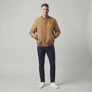 Chaqueta Varsity de Lana para Hombre, Estilo Urbano, Talla Grande, con Botones, de Secado Rápido, Marca Hawk Eye Sports - Product Image 5