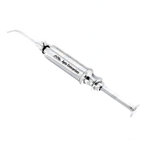 Jeringa de Presión para Cirugía, Instrumentos Quirúrgicos Dentales Profesionales, Jeringa Dental Quirúrgica de Acero Inoxidable, Cuantitativa - Product Image 1