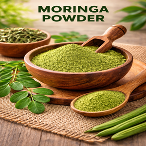 Poudre de Moringa 100% naturelle et saine, qualité alimentaire, feuilles de Moringa en vrac, cultivées en milieu sauvage, pour usage médical - Product Image 2