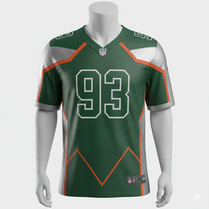 Nouvelle arrivée, maillot de football américain confortable et respirant, léger, manches courtes, taille personnalisée, nom d'équipe personnalisable - Product Image 1