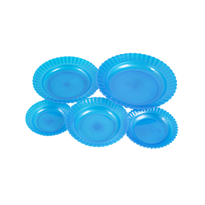 Assiette ronde de tournesol durable et écologique Plat en plastique robuste pour les fêtes intérieures et extérieures Conception facile à nettoyer - Product Image 1