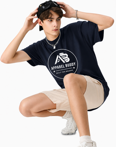 Camiseta de Manga Corta para Hombre, Marca AMY, 100% Algodón, Casual, Sólida, Transpirable, Corte Regular, Personalizable con Logotipo Bordado en la Parte Delantera, Venta al Por Mayor - Product Image 3