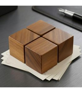 Prensapapeles de Madera de Lujo con Grabado Personalizado, Decoración de Escritorio de Oficina, Regalo Promocional - Product Image 3