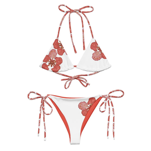 New Trendy Design Women Sexy Printed Swimsuit Custom Fabric Swimwear Swimming Wear <b>Bikini</b> - Product Image 1