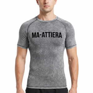 <b>Men</b> <b>Compression</b> Long Sleeve <b>Shirt</b> for Style Solid Pattern Spandex/Polyester Breathable Quick Dry Eco-Friendly Customizable - Product Image 1
