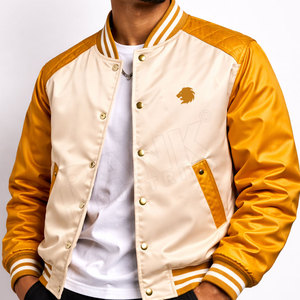 Veste d'hiver streetwear avec logo personnalisé, veste varsity en satin, veste varsity en satin tendance, mode urbaine - Product Image 4