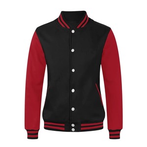 Chaquetas Varsity Unisex de Alta Calidad, a la Moda, Transpirables, de Corte Holgado, con Cuello Alto y Cierre de Cremallera, al por Mayor - Product Image 6