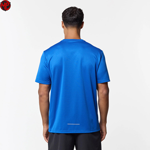 Ensemble t-shirt et short en coton pour homme, col rond, tricoté, tenue de sport, tenue décontractée d'été - Product Image 5