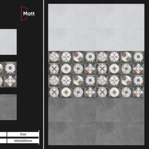 กระเบื้องเซรามิกด้านลายเฉพาะตัว ขนาด 30x60 ซม. ออกแบบมาเพื่อการตกแต่งภายในที่หรูหรา ที่เน้นประสิทธิภาพของพื้นผิวและความทนทาน - Product Image 1