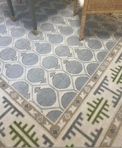Tapis noués à la main en laine bleu clair, lavables, antidérapants, écologiques, couleur unie, rectangulaires, pour salon et maison - Product Image 1