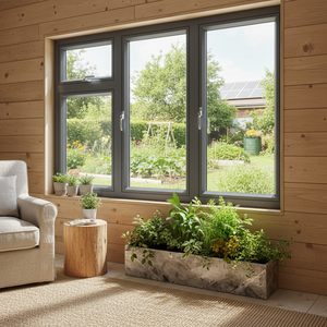 New Residential Folding <b>Screen</b> House Villa Horizontal Aluminum Alloy Modern Aluminum <b>Window</b> Vietnam Casement <b>Windows</b> - Product Image 2