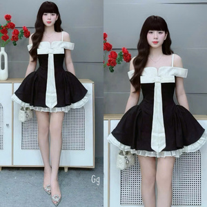 Stylish Women's Elegant Maxi Silk Dress Simple Design Natural Waistline Short Sleeve Comfort Casual Formal for Various Events - Product Image 5