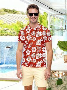 Men's Hawaiian Polo <b>Shirts</b> <b>Funny</b> Summer Dry Fit Moisture Wicking <b>Golf</b> <b>Shirt</b> - Product Image 5