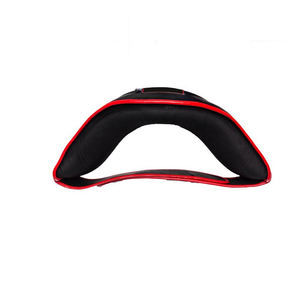 Protège-ventre de boxe en PU noir et rouge OEM, équipement de protection unisexe, résistant à l'usure, équipement d'entraînement d'arts martiaux BY Five B Sports - Product Image 4