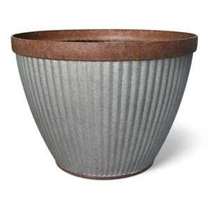 Maceta Contemporánea de Hierro con Acabado Liso para Uso Decorativo en Interiores y Exteriores - Product Image 3
