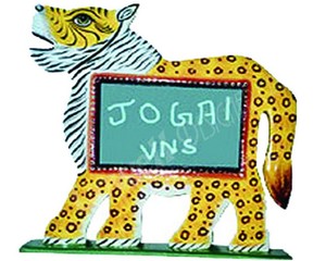 Handmade Wooden Tiger Photo <b>Frame</b> Custom Shape Full Color Silk Screen <b>Printing</b> Tabletop Horizontal Creative painted Design - Product Image 4