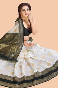 Saree en soie Manipuri du plus bel uniforme de qualité supérieure avec des pièces de chemisier non cousues - Product Image 3
