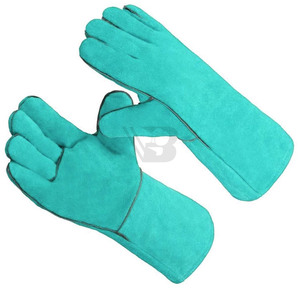 Hot Sale High Quality Leather Industrial Heat Protection <b>Fire</b> Proof Waterproof Customized Logo Work Safety Welding Gloves - Product Image 1