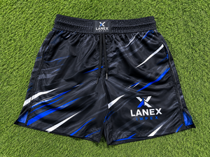 Shorts de plage noirs pour hommes, séchage rapide, personnalisés |   Maillots de bain sublimés |   Maillot de bain léger en polyester avec taille élastique - Product Image 6
