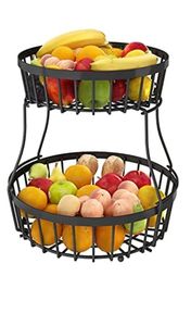 Paniers à fruits et à pain en fer forgé à la main avec un design délicat et robuste, idéaux pour la présentation des fruits et des produits de boulangerie - Product Image 5