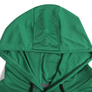 Fabrication en usine de sweats à capuche pour hommes à manches courtes, vêtements décontractés, couleur unie, grande taille, pull-over, vêtements de fitness, coton mélangé basique - Product Image 3