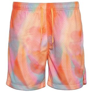Nouveaux shorts en maille à imprimé floral personnalisé tendance, vêtements de rue, impression par sublimation sur toute la surface, réversible, séchage rapide, respirant - Product Image 1