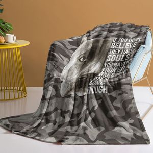 Coperta in Flanella con Simpatico Cane Nero, Morbida e Calda, Leggera, per Divano, Letto, Ufficio, Campeggio, Viaggi - Multiuso per Tutte le Stagioni - Product Image 1