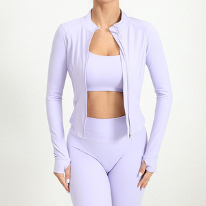 High Quality <b>3</b> Piece Women Gym Fitness Sports Suit Sleeveless Jacket Leggings Breathable Quick-drying Eco-Friendly Yoga Sets - Product Image 5
