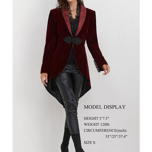 Vestes victoriennes en dentelle pour femmes, style pirate, gothique, steampunk, avec revers médiévaux - Product Image 6