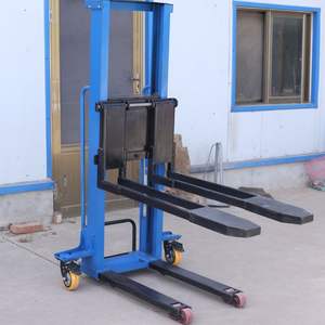 Mini <span class=keywords><strong>Stacker</strong></span> Pallet Truck Listrik Berkualitas Tinggi 1 Ton Untuk Gudang, Forklift Populer - Product Image 4