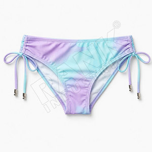 Ensemble bikini deux pièces pour femme, nouveau style OEM, couleur unie personnalisée, respirant, séchage rapide, éco-responsable, spandex/polyester - Product Image 4