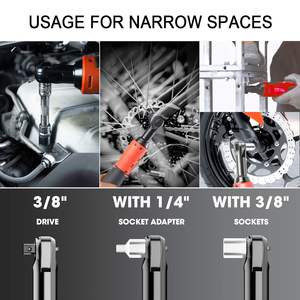 Juego de Llaves Eléctricas Inalámbricas TQUAGGA de 18V, 57NM de Alto Torque, Trinquete de 3/8'' para Reparación de Automóviles, Herramienta para Quitar Tornillos y Tuercas - Product Image 6