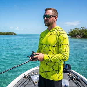 Sudadera de Pesca en Aguas Profundas Personalizada, Manga Larga, Protección Solar UPF50, Secado Rápido, 100% Poliéster - Product Image 1