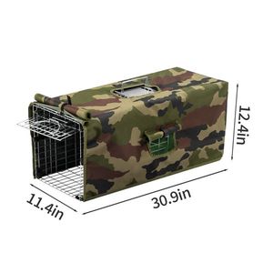 Cubierta para Jaula de Trampas de Animales Vivos de 32 Pulgadas para Rescate Humano de Armadillos, Gatos, Zarigüeyas y Mapaches al Aire Libre, Esencial para el Control de Plagas - Product Image 4