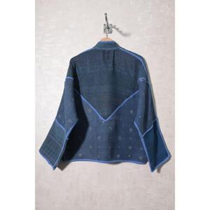 Indian Handmade Kantha <b>Jacket</b> <b>Vintage</b> Cotton Boho Winter Coat <b>Women</b> Ethnic Patchwork Outerwear - Product Image 5