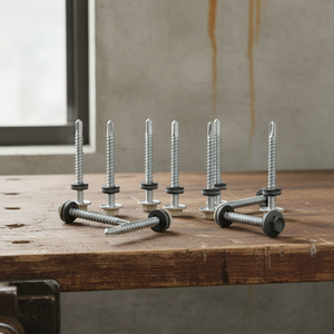 Hex Head Self Drilling <b>Screw</b> Carbon Steel Coarse Thread <b>Galvanized</b> Zinc Plated Class 4.8/6.8 Corrosion Resistant Inch - Product Image 1