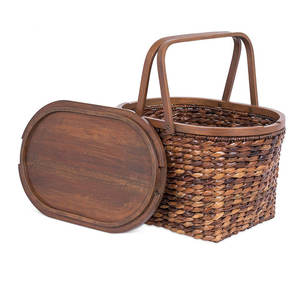 Woven <b>Rattan</b> <b>Storage</b> Home Decor Decorative Seagrass <b>Basket</b> Stylish Wicker <b>Basket</b> for Organizing Your Space - Product Image 2