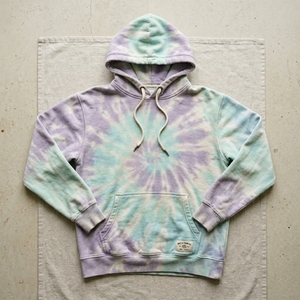 Sudadera con Capucha Tie Dye en Tonos Pastel Lavanda y Menta, Personalizada, de Felpa Suave, Estilo Urbano, Unisex, Talla Grande, OEM, ODM, Venta al Por Mayor - Product Image 3