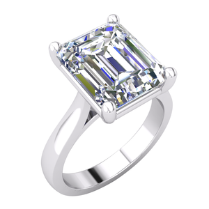 Divya Creations – Bague de luxe personnalisable pour femme, en argent 925 plaqué rhodium, avec diamant de laboratoire IGI certifié 5,07 carats, taille fantaisie, haute qualité - Product Image 1