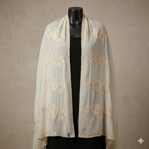 Ethnic Hijab <b>Head</b> Scarf Lightweight Long Soft <b>Wrap</b> Floral Chiffon Rhinestone Embellished Elegant Women Shawl Beautiful Muslim PK - Product Image 1