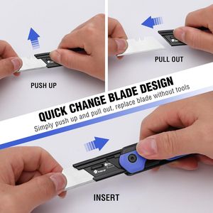 Cuchillo Multiusos de Cambio Rápido con Clip para Cinturón, 2 en 1, Plegable, con Bloqueo de Seguridad - Product Image 1